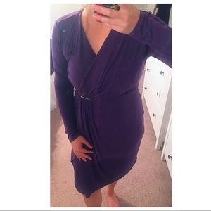Michael Kors faux wrap dress, long sleeve - sz M
